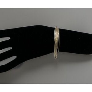 925 Sterling Silver Bracelet Liquid Sterling Silver 10 Strands Bracelet 8.5"